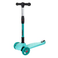 Самокат Maxiscoo Baby Delux Трехколесный Складной со Светящимися Колесами, Мятный - MSC-B091805D